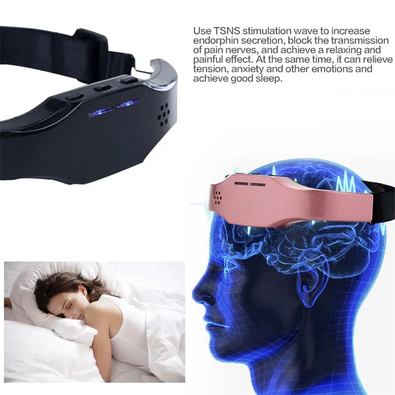 Electric Migraine Relief Massager, Insomnia and Stress Relief TENS Unit