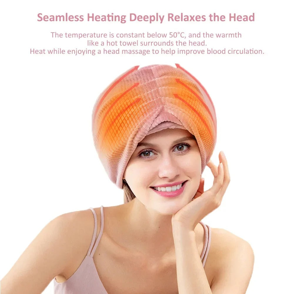 Electric Air Pressure Head Massager - Migraine, Headache, and Stress Relief - Improve Sleep - Can Be Used for Other Body Parts: Arms, Legs, Feet